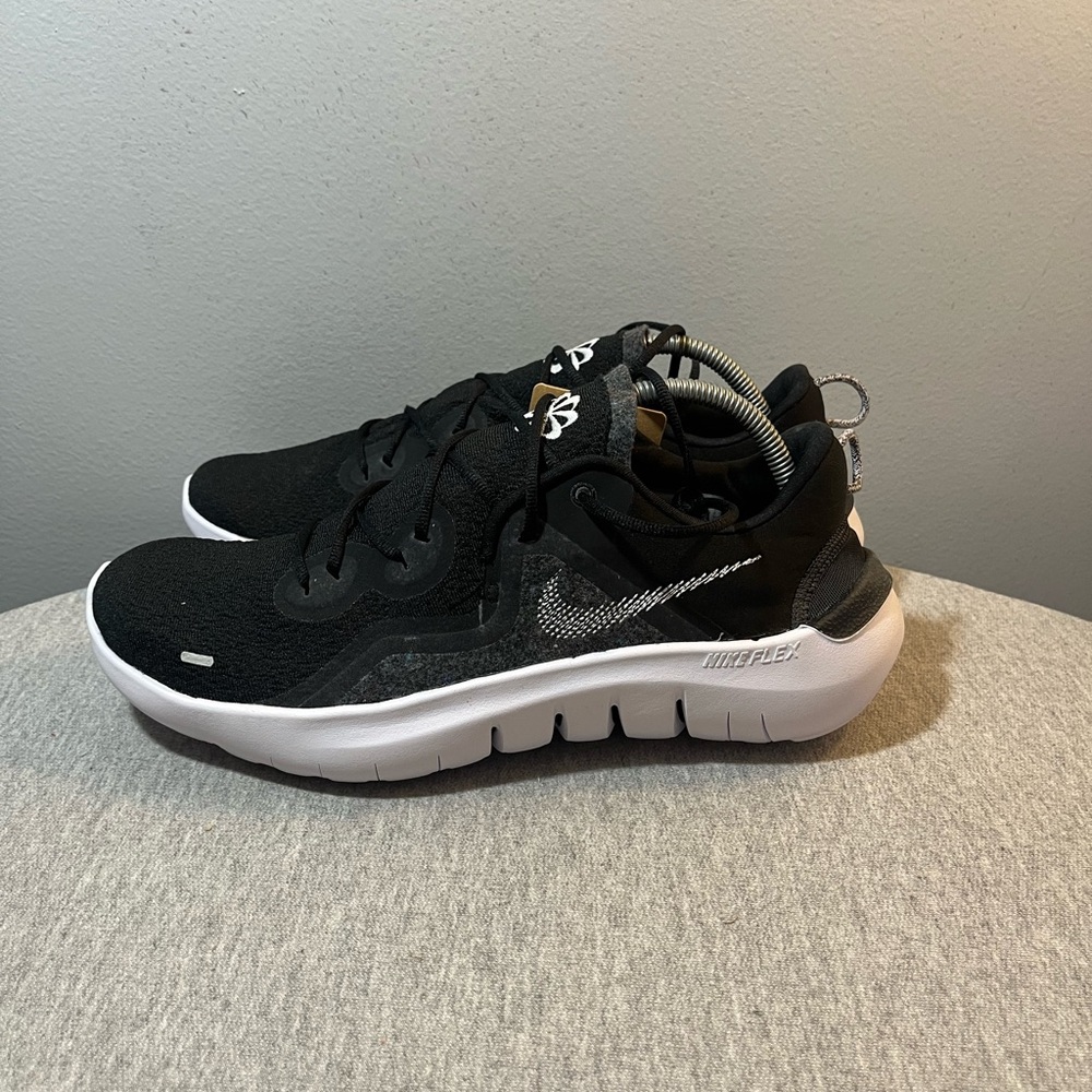 Nike Flex 2021 RN Black White Smoke Grey Mens Running Shoes Size 11.5 CW3408-002 - Picture 4 of 10